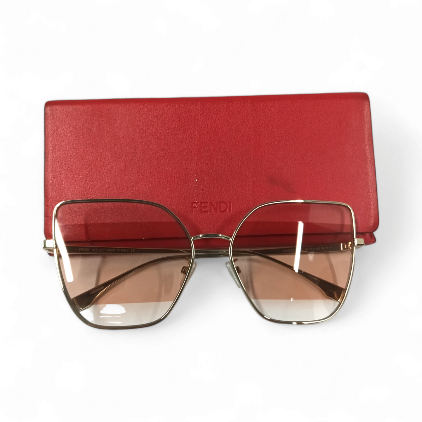 FENDI Sunglasses FE40015ZU Gold/pink Rank A
