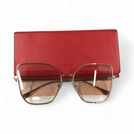 FENDI Sunglasses FE40015ZU Gold/pink Rank A