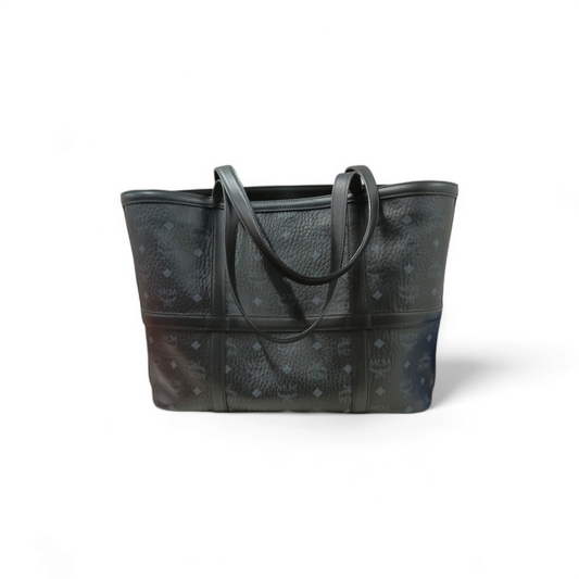MCM Shoulder Bag MWPBSER01BK001 Lnner Stain AREN SHOPPER MEDIUM *Stain* BLACK Rank AB