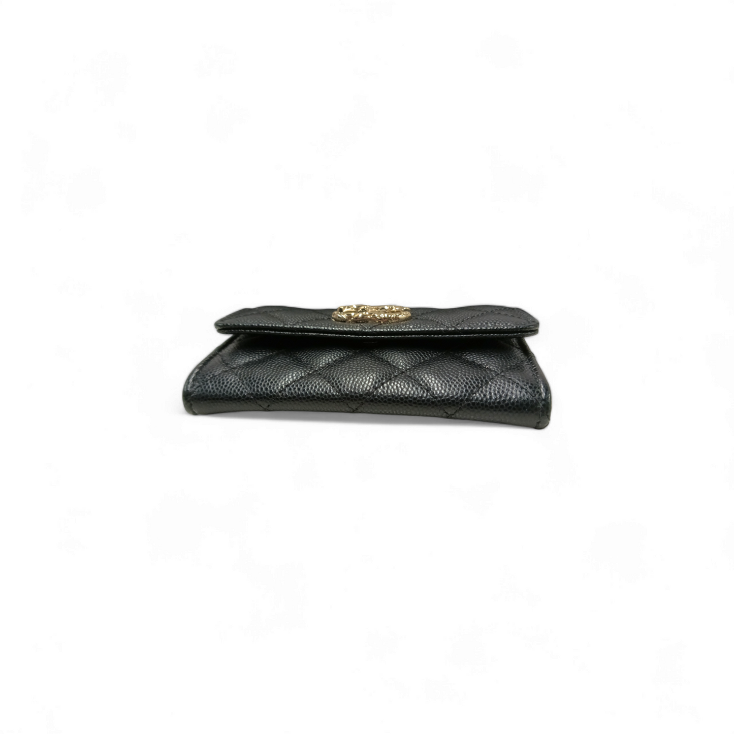 Chanel Card Case TN4A6X1C Black Small Damage Rank AB