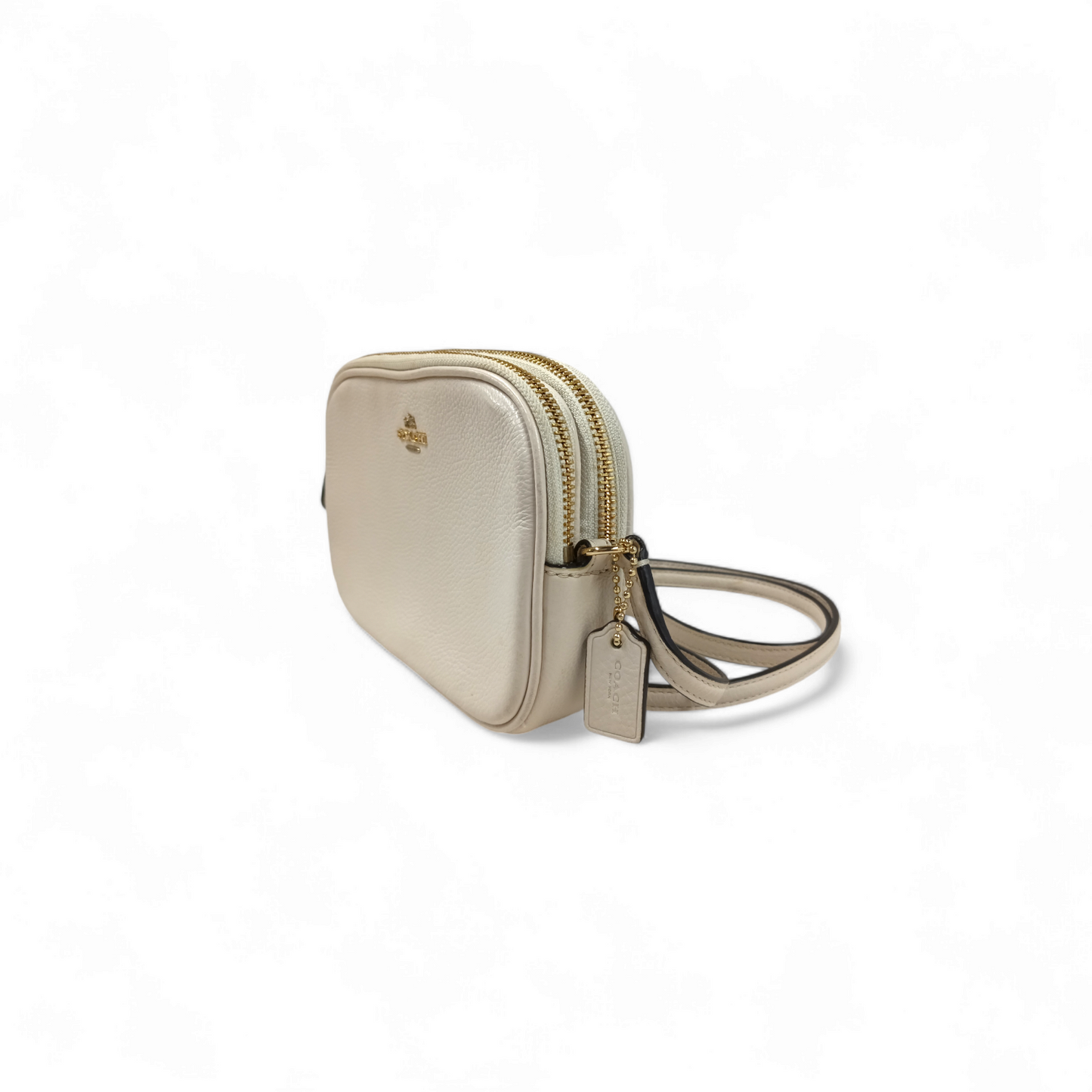 COACH Shoulder Bag F65988 White Stain Rank B