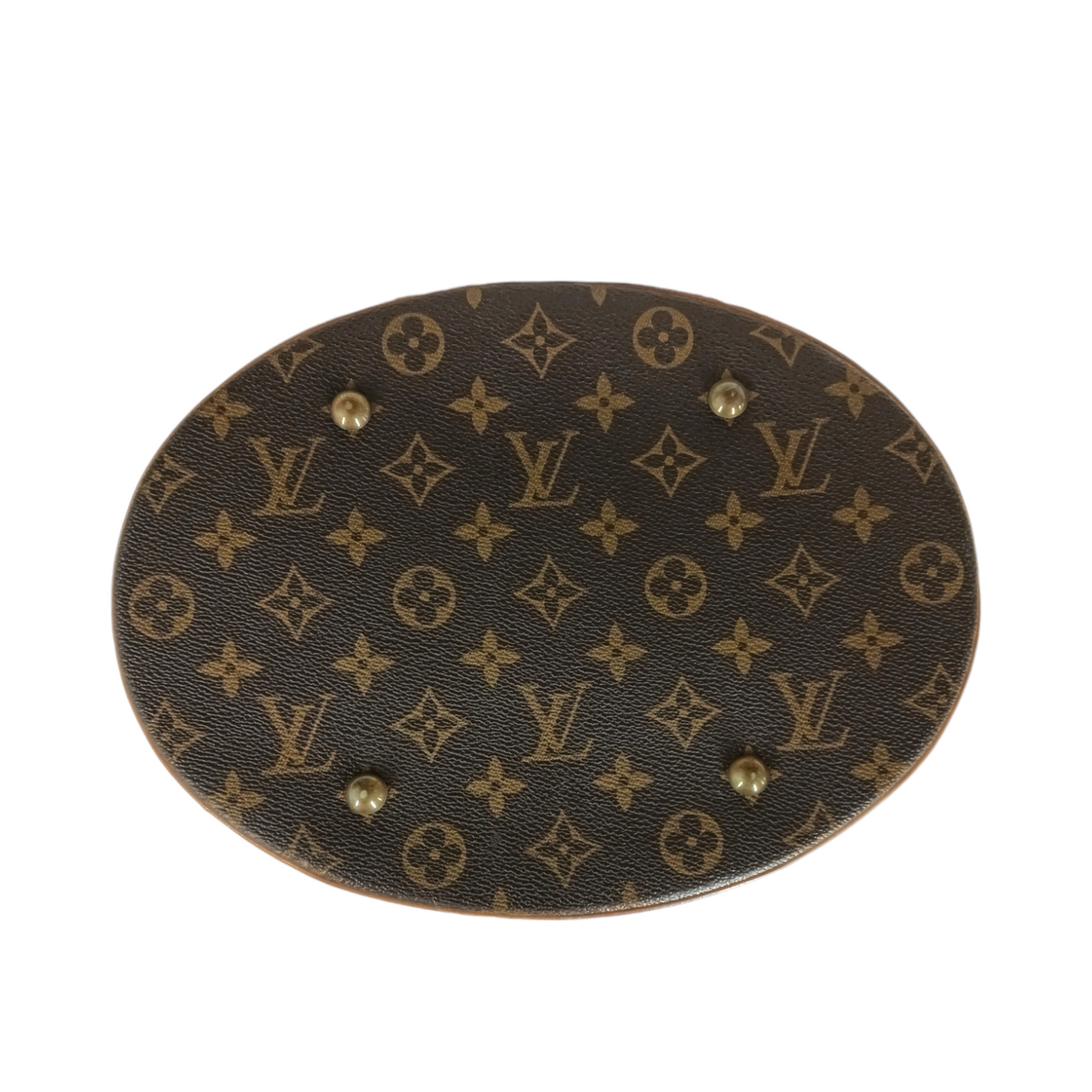 LOUIS VUITTON Tote Bag Monogram M42236 FL1918 Bucket GM **Stain** Brown Rank B