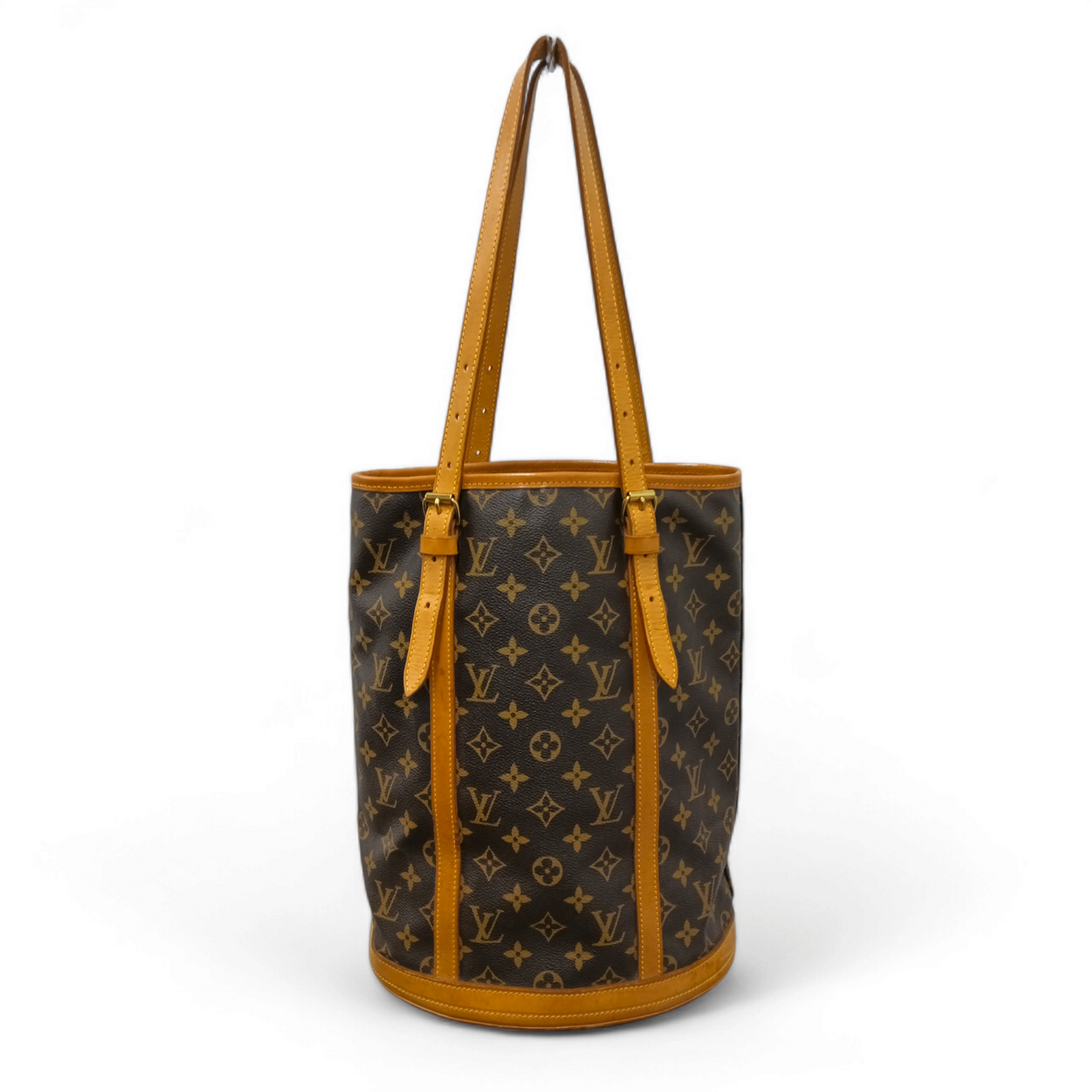 LOUIS VUITTON Tote Bag Monogram M42236 FL1918 Bucket GM **Stain** Brown Rank B