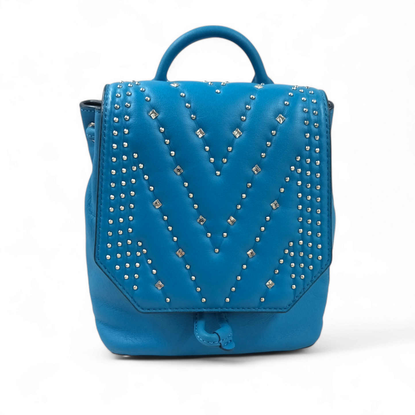 MCM Rucksack MMK6SKIA13LM Sky Blue Diamond Disco Mini Rank A