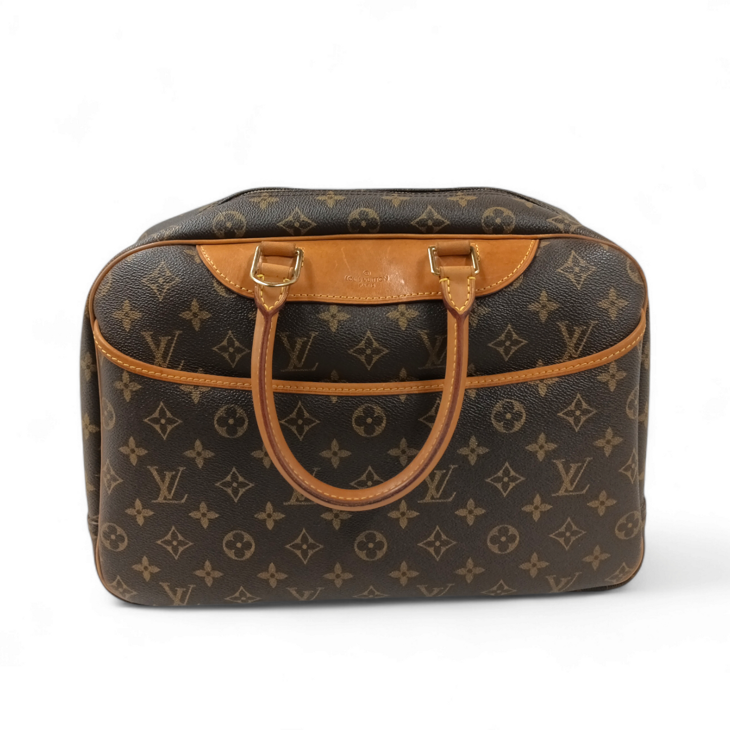 LOUIS VUITTON Handbag Monobag M47270 M10032 Deauville Brown Rank B