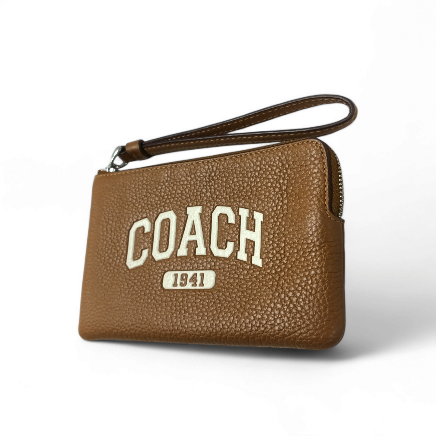 COACH Mini Pouch CR393 Brown Rank B