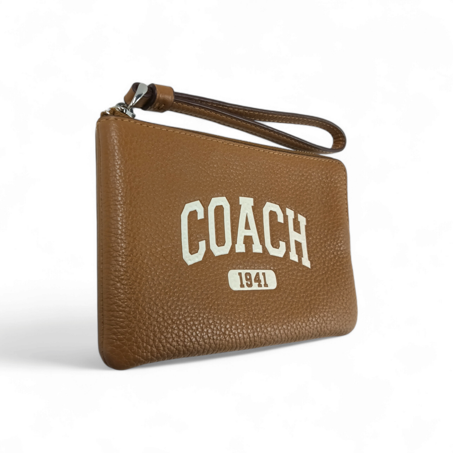 COACH Mini Pouch CR393 Brown Rank B