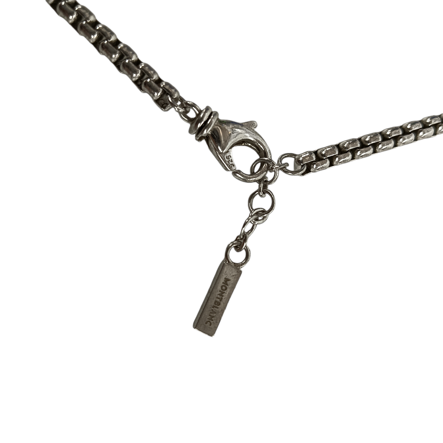 MONTBLANC Necklace Silver Dog Tag 925 Rank B