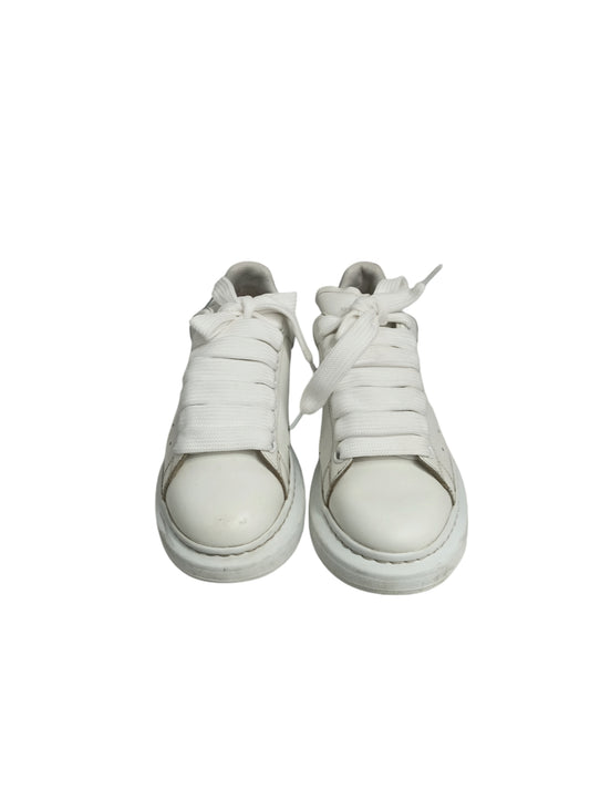 ALEXANDER MCQUEEN SNEAKER 39 LADY'S WHITE/BLUE STAIN RANK(B)