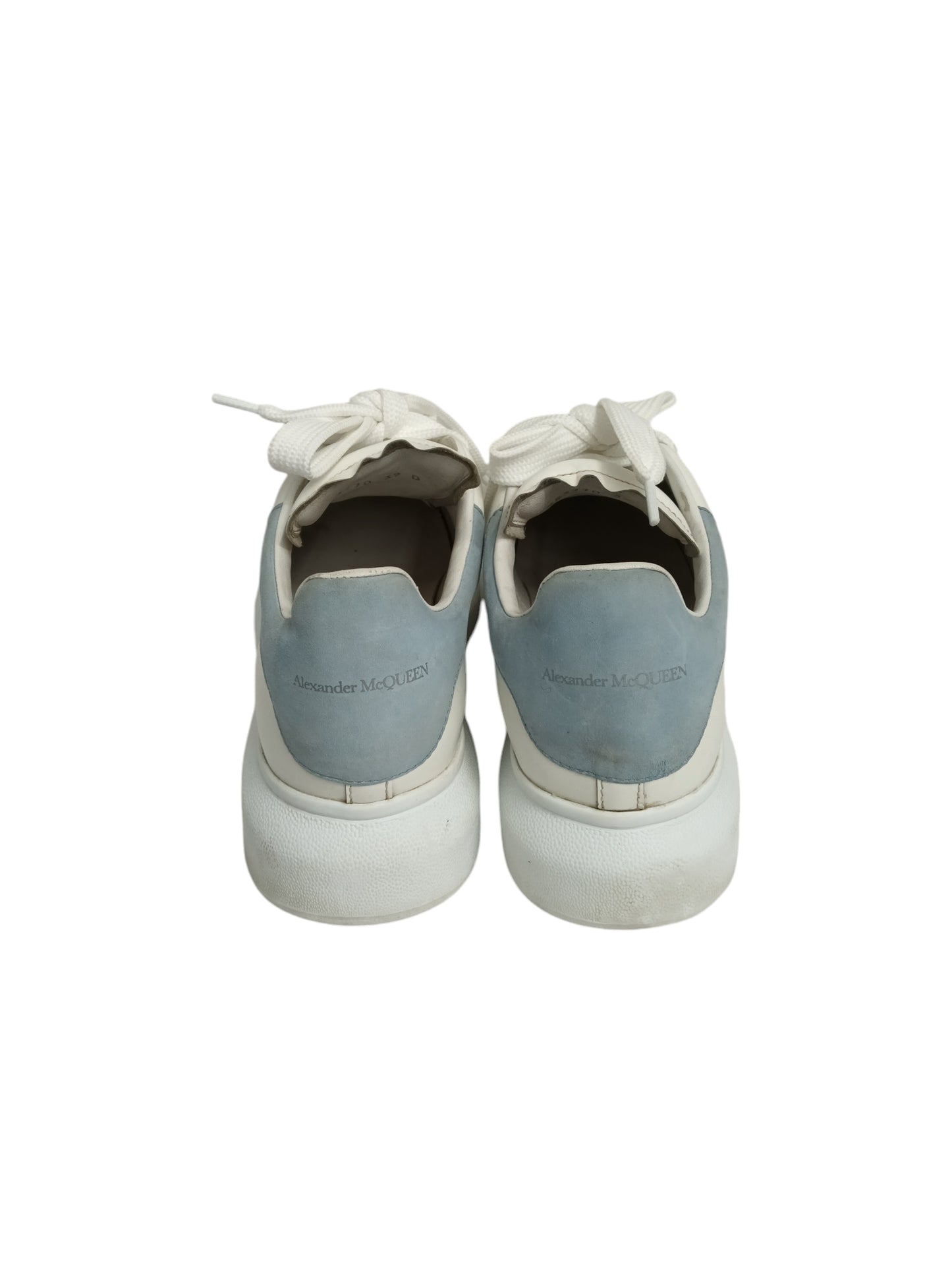 ALEXANDER MCQUEEN SNEAKER 39 LADY'S WHITE/BLUE STAIN RANK(B)