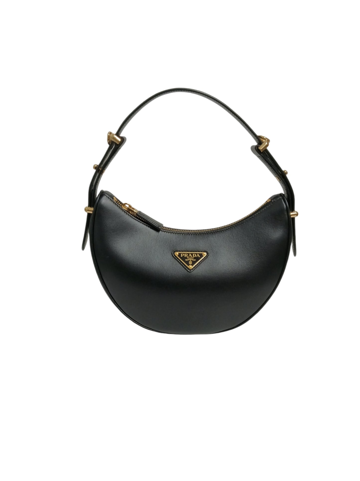 PRADA SHOULDER BAG 1BC194 BLACK 31/B RFID IS015693