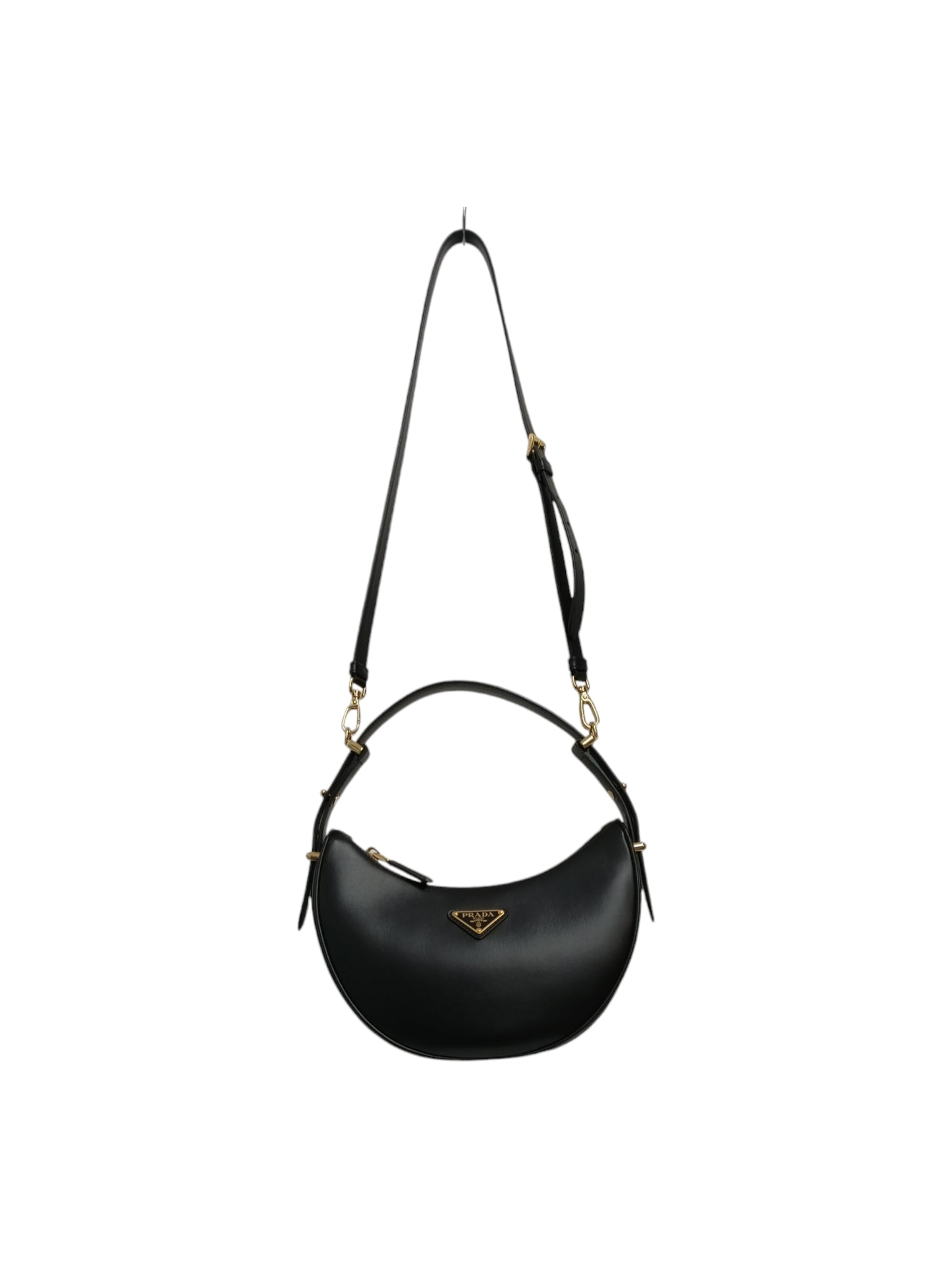 PRADA SHOULDER BAG 1BC194 BLACK 31/B RFID IS015693