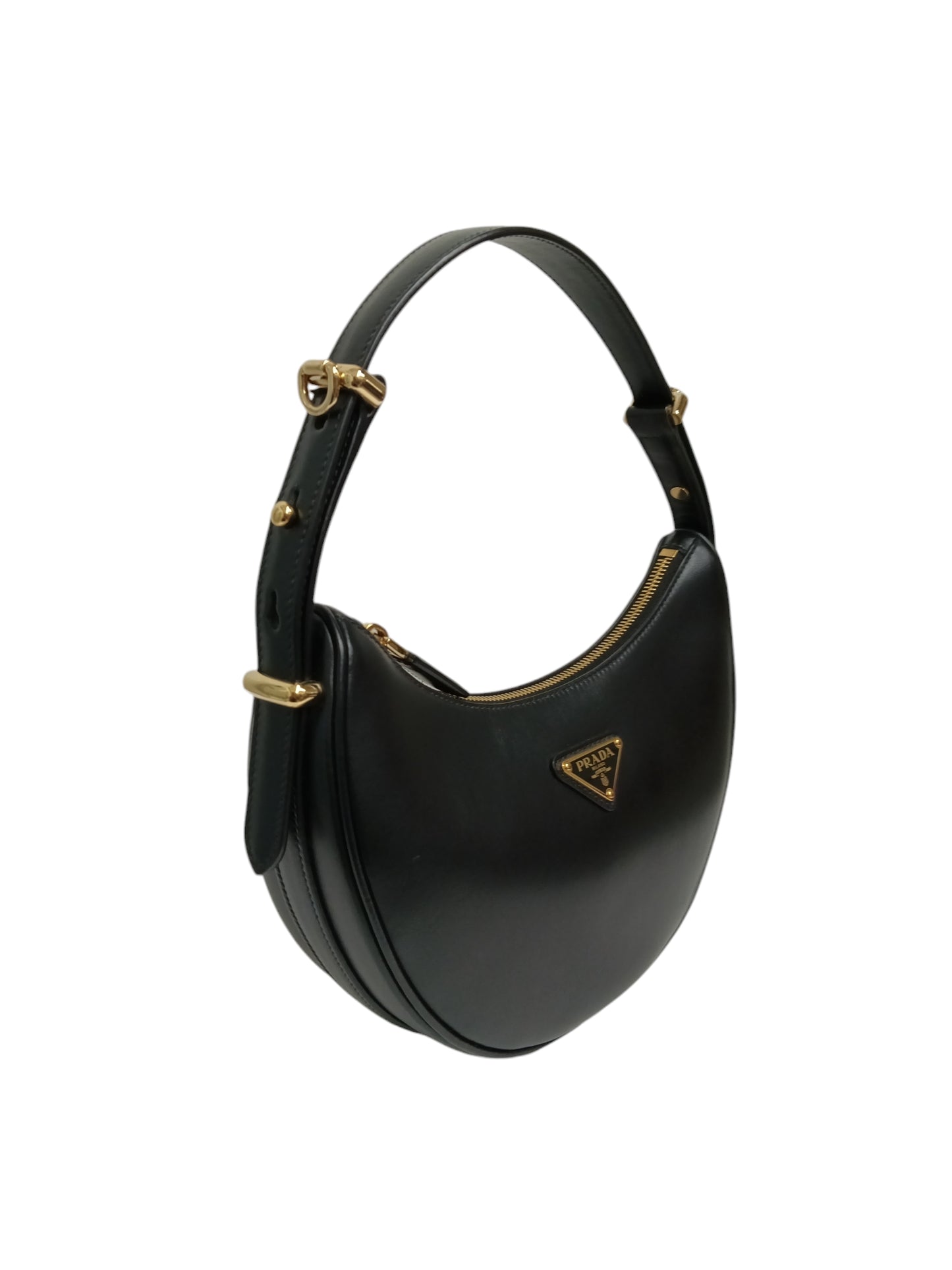 PRADA SHOULDER BAG 1BC194 BLACK 31/B RFID IS015693