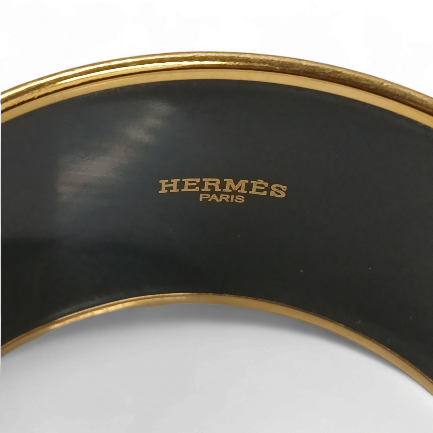 HERMES Bracelet Clois Gold/Brown Rank A