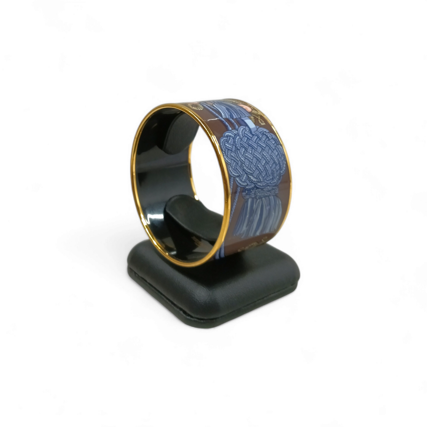HERMES Bracelet Clois Gold/Brown Rank A