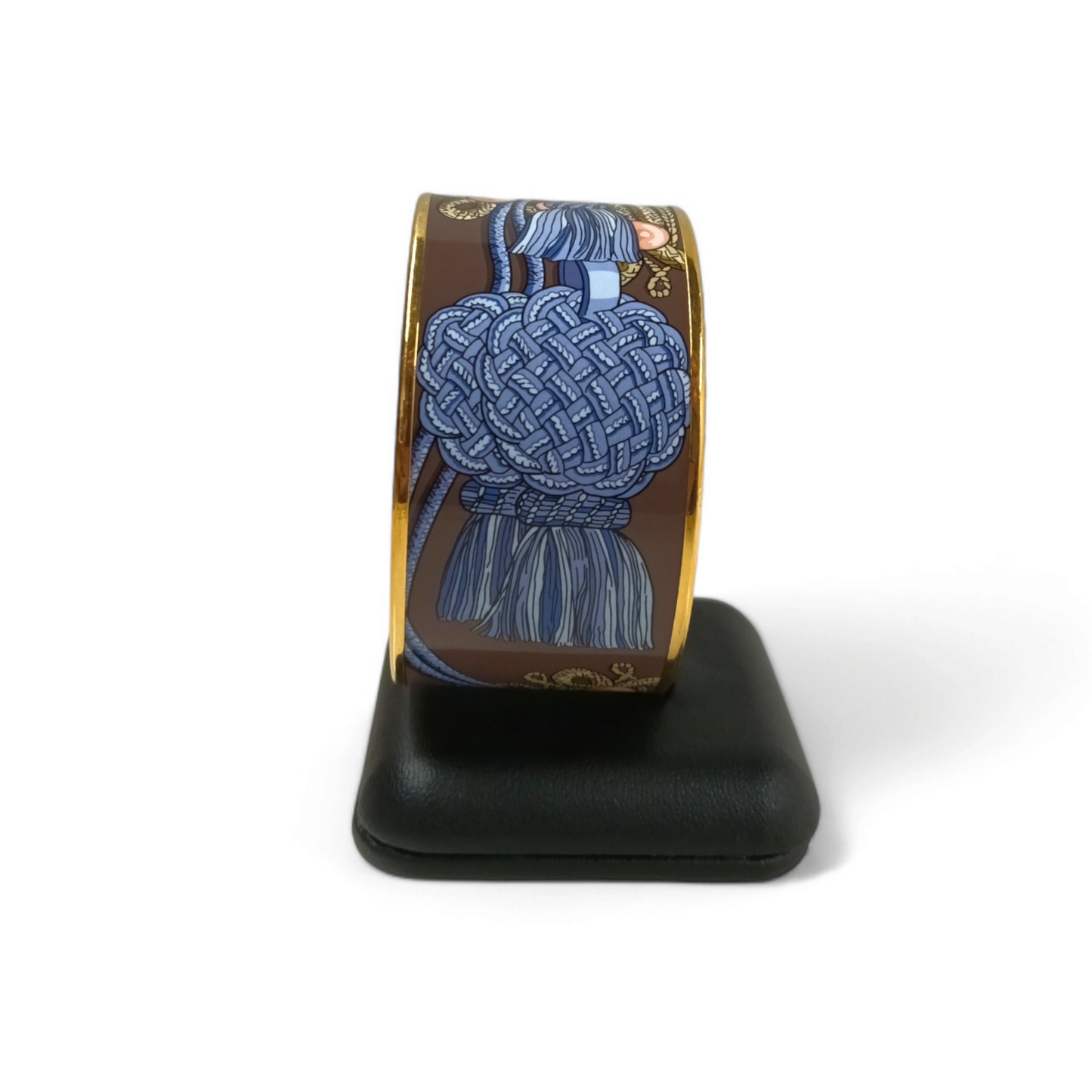 HERMES Bracelet Clois Gold/Brown Rank A