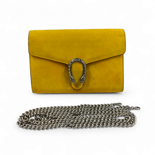 GUCCI Shoulder Bag Dionysus 4012312184 Yellow Rank B