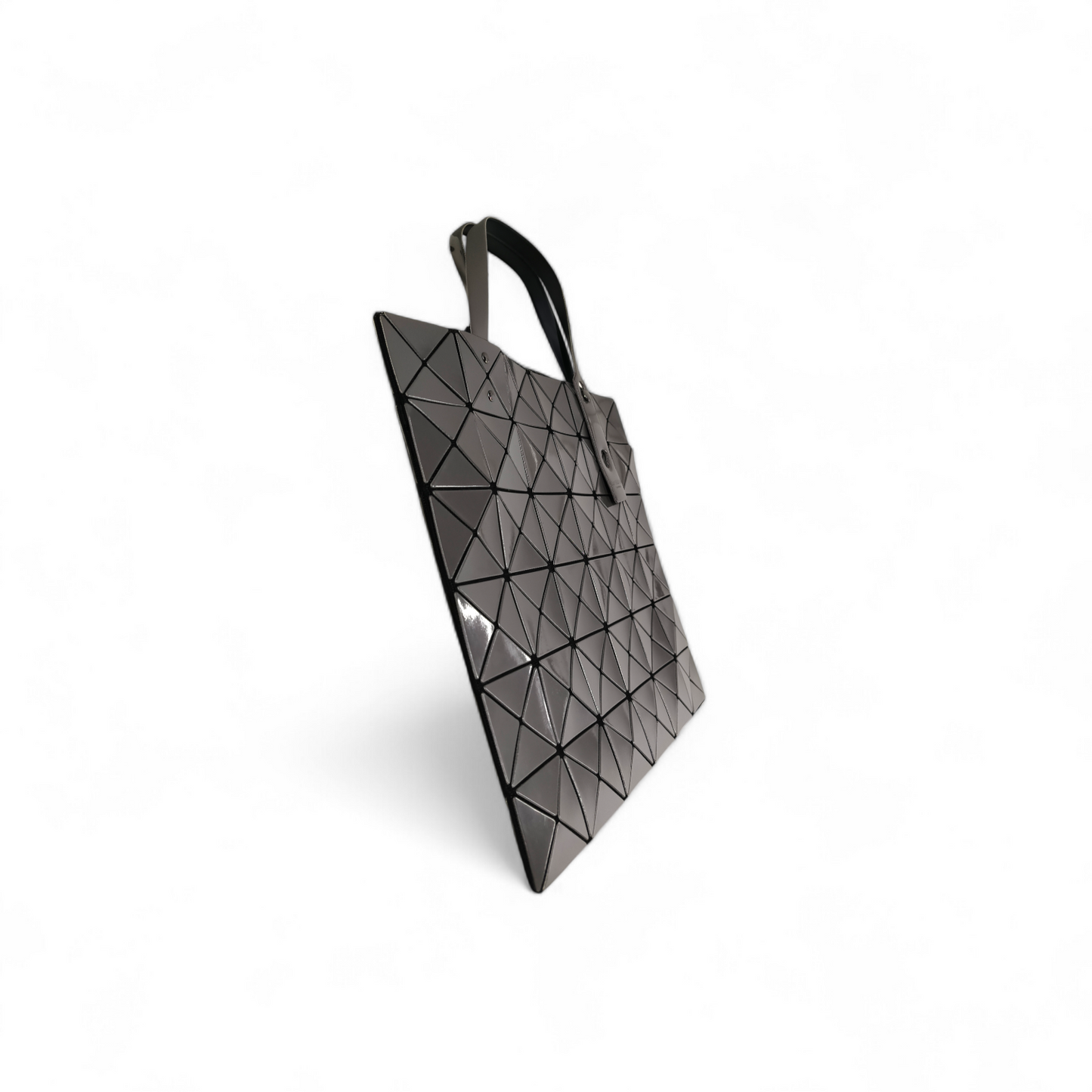 BAO BAO ISSEY MIYAKE Tote Bag BB81-AG532 Gray Scratch 6*6 Rank B