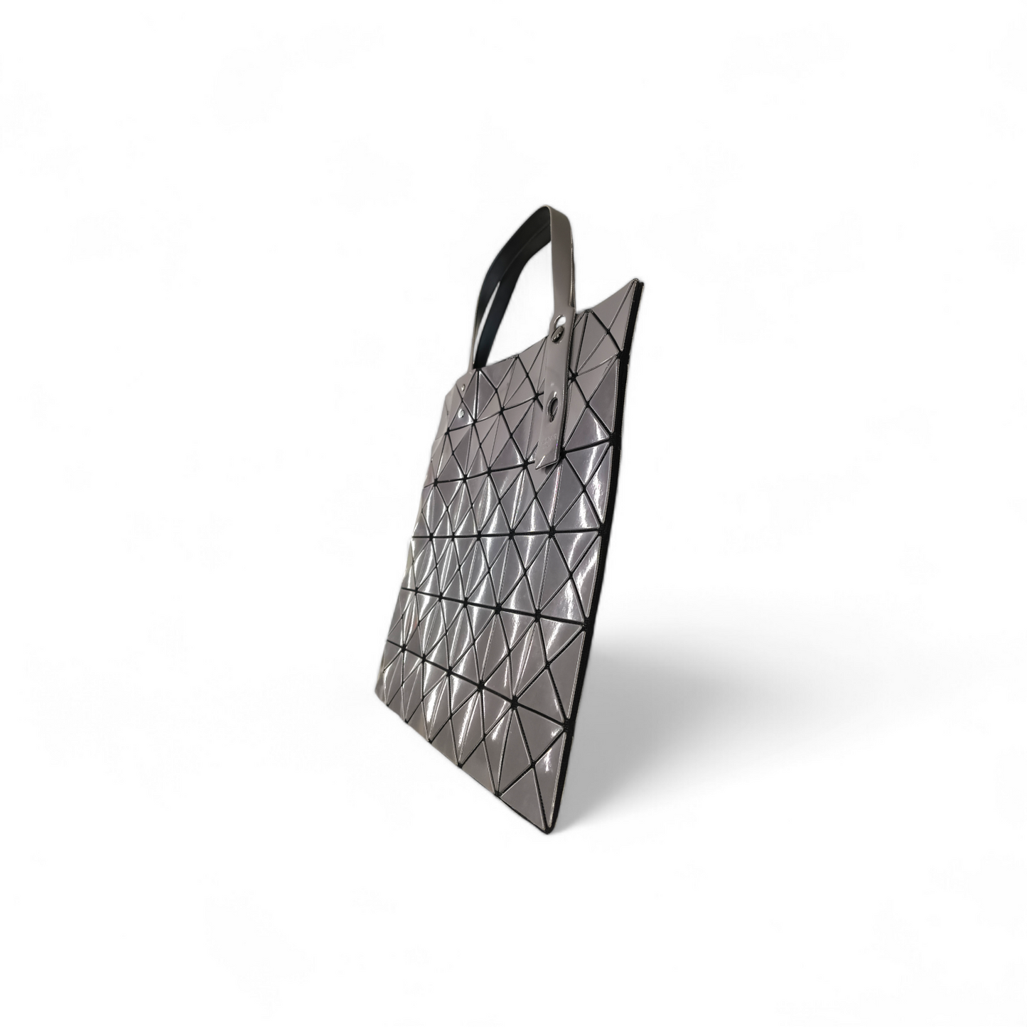 BAO BAO ISSEY MIYAKE Tote Bag BB81-AG532 Gray Scratch 6*6 Rank B