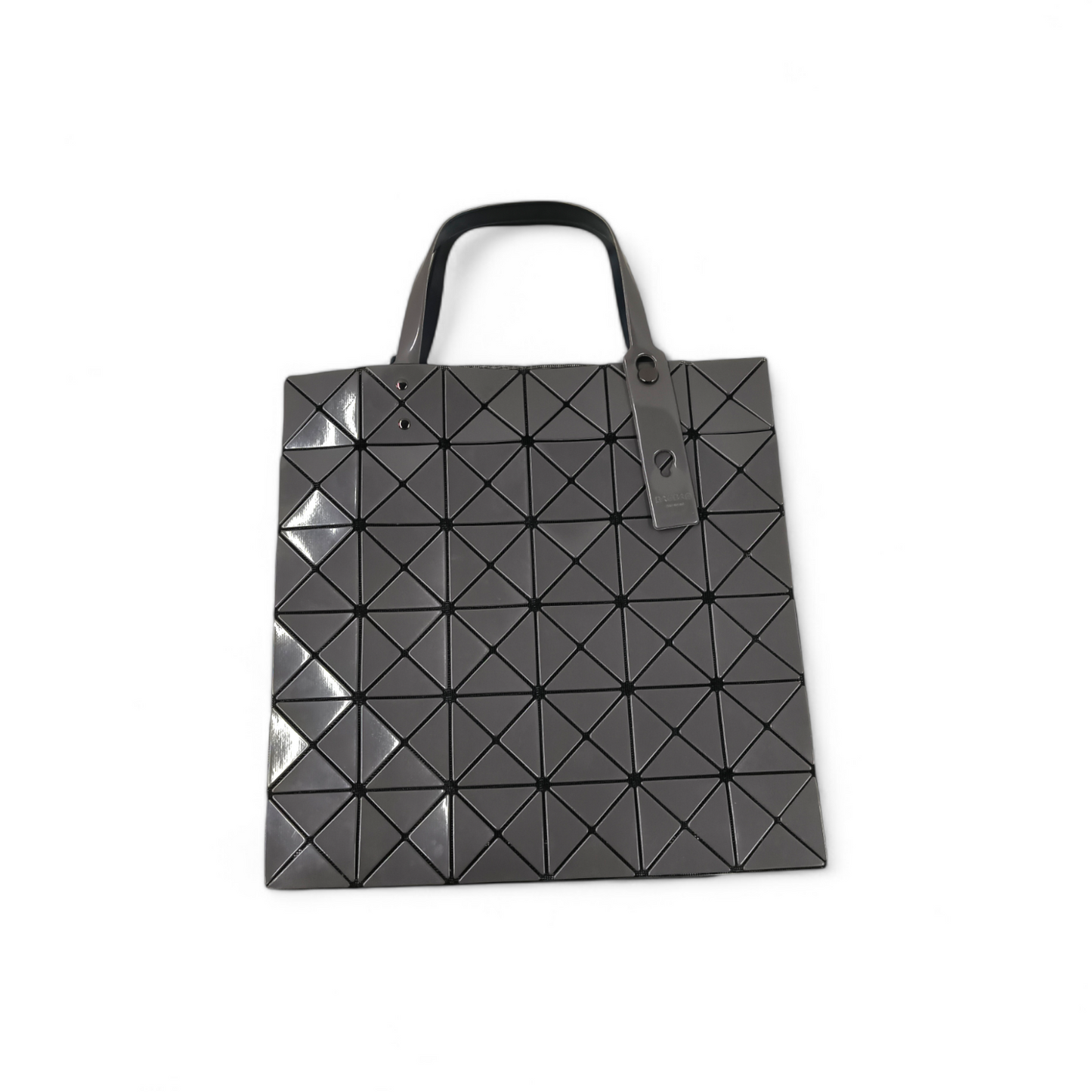 BAO BAO ISSEY MIYAKE Tote Bag BB81-AG532 Gray Scratch 6*6 Rank B