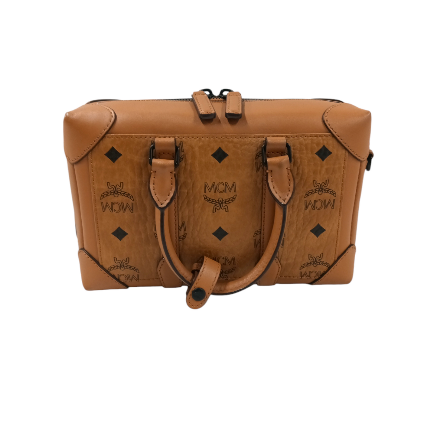 MCM 2WAY Bag MMRCSBF01C0001 Brown Rank A