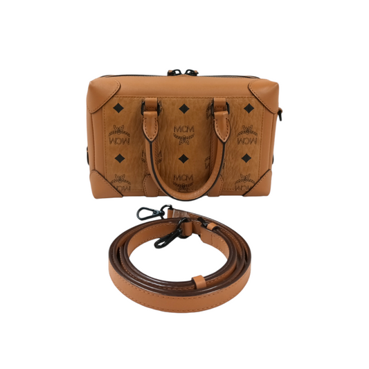 MCM 2WAY Bag MMRCSBF01C0001 Brown Rank A