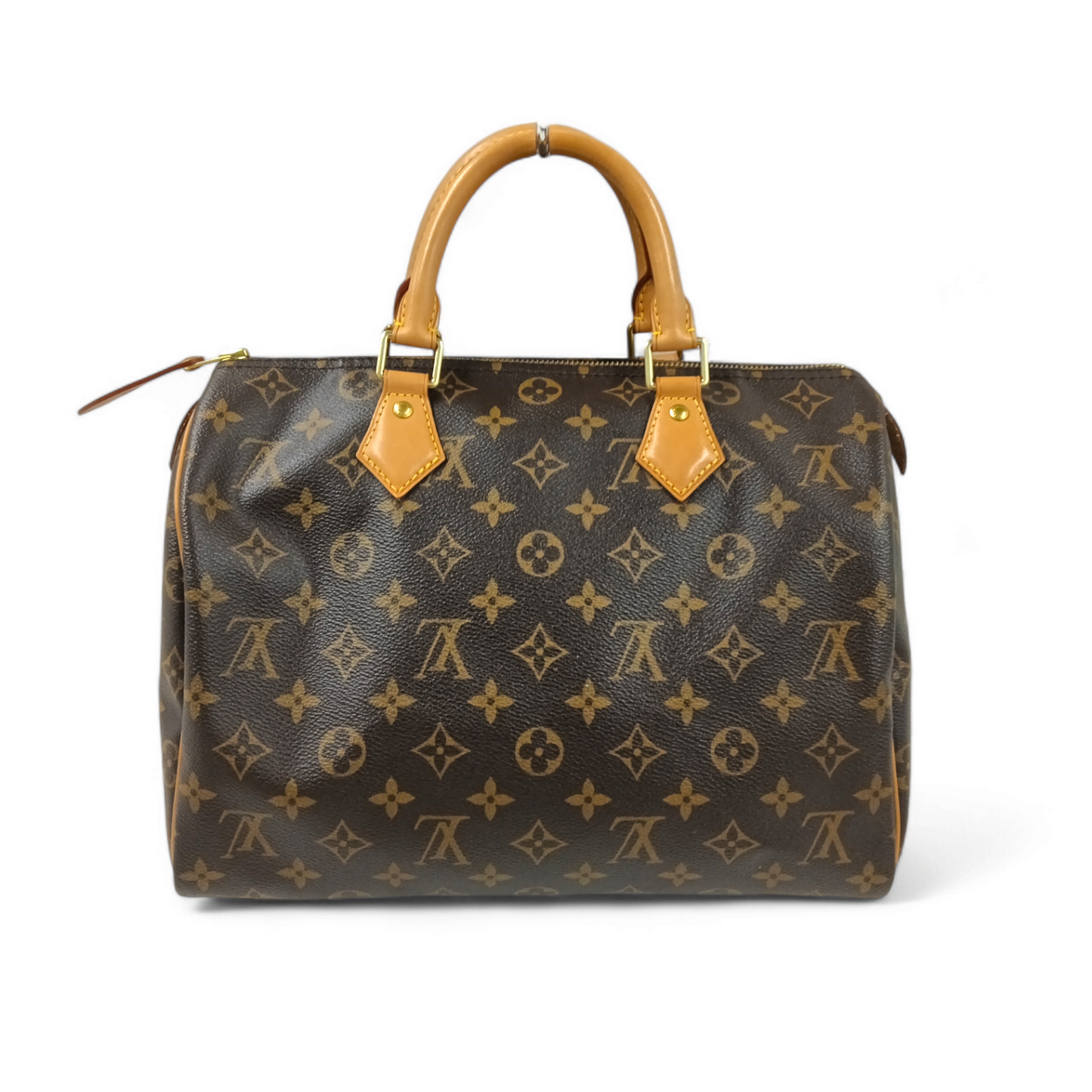 LOUIS VUITTON Handbag Monogram M41526 BA5114 Speedy 30 *Stain* Brown Rank AB