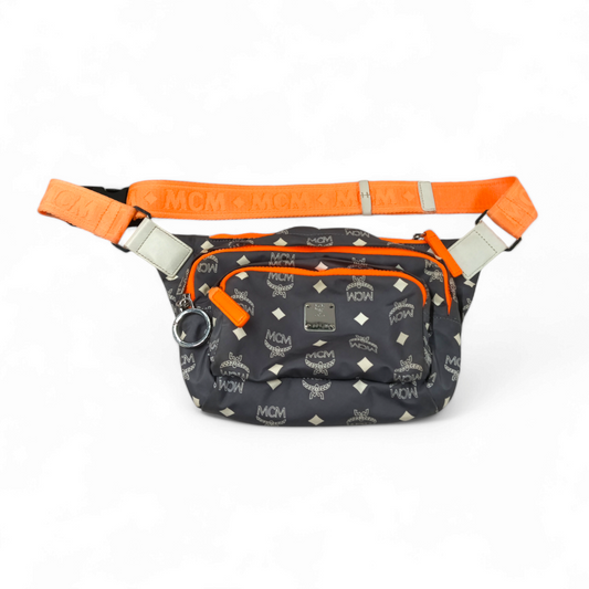MCM Body Bag MUZ9SRA07FG001 Gray And Orange Rank B