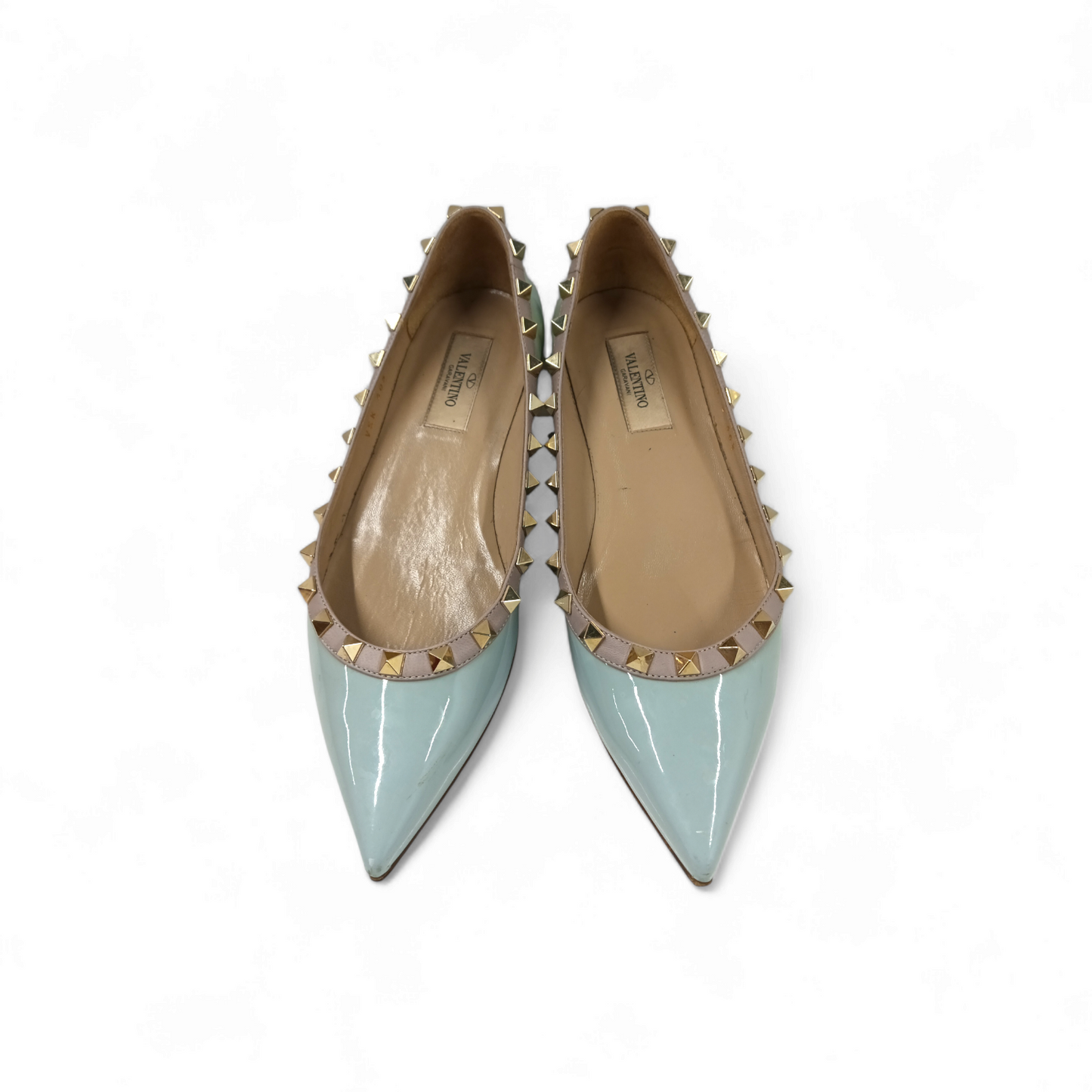 VALENTINO GARAVANI Enamel Pumps 36 Lady's Sky Blue/violet Rank B