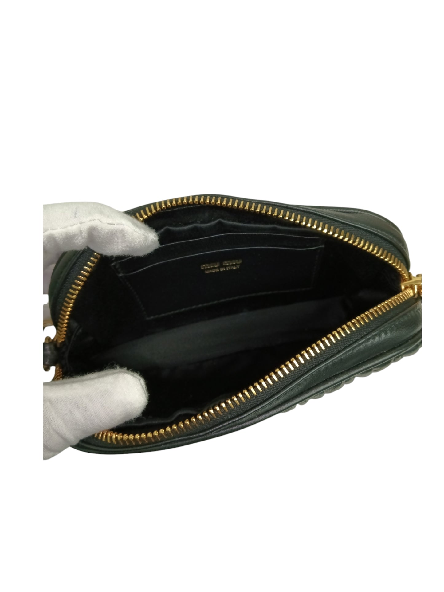 MIU MIU Pouch 5NE846 BLACK 62L Rank A