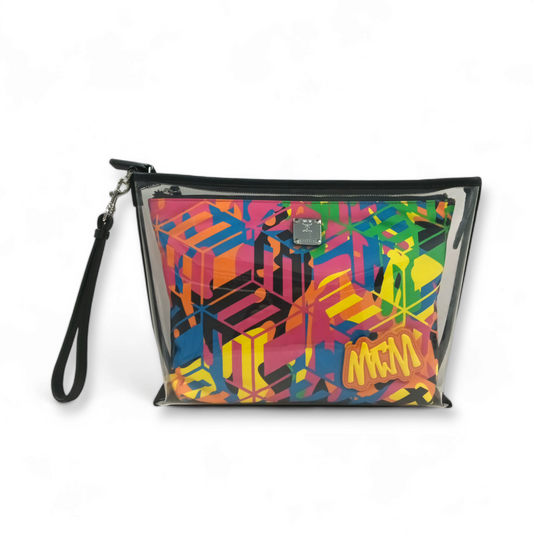 MCM Clutch Bag MXZCATA02MT001 Multi Color Rank B