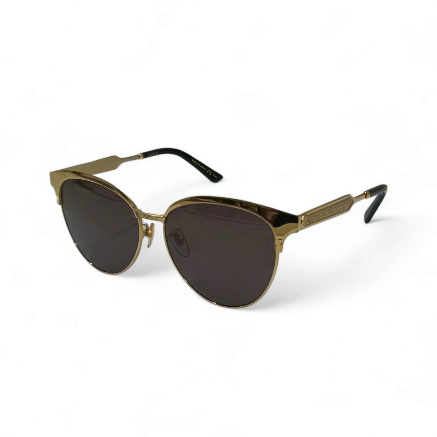 GUCCI Sunglasses GG0074SK Gold/Black Rank B