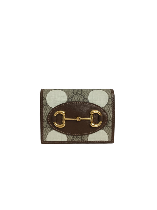 GUCCI WALLET HORSE BIT BROWN 621887 RANK(A)