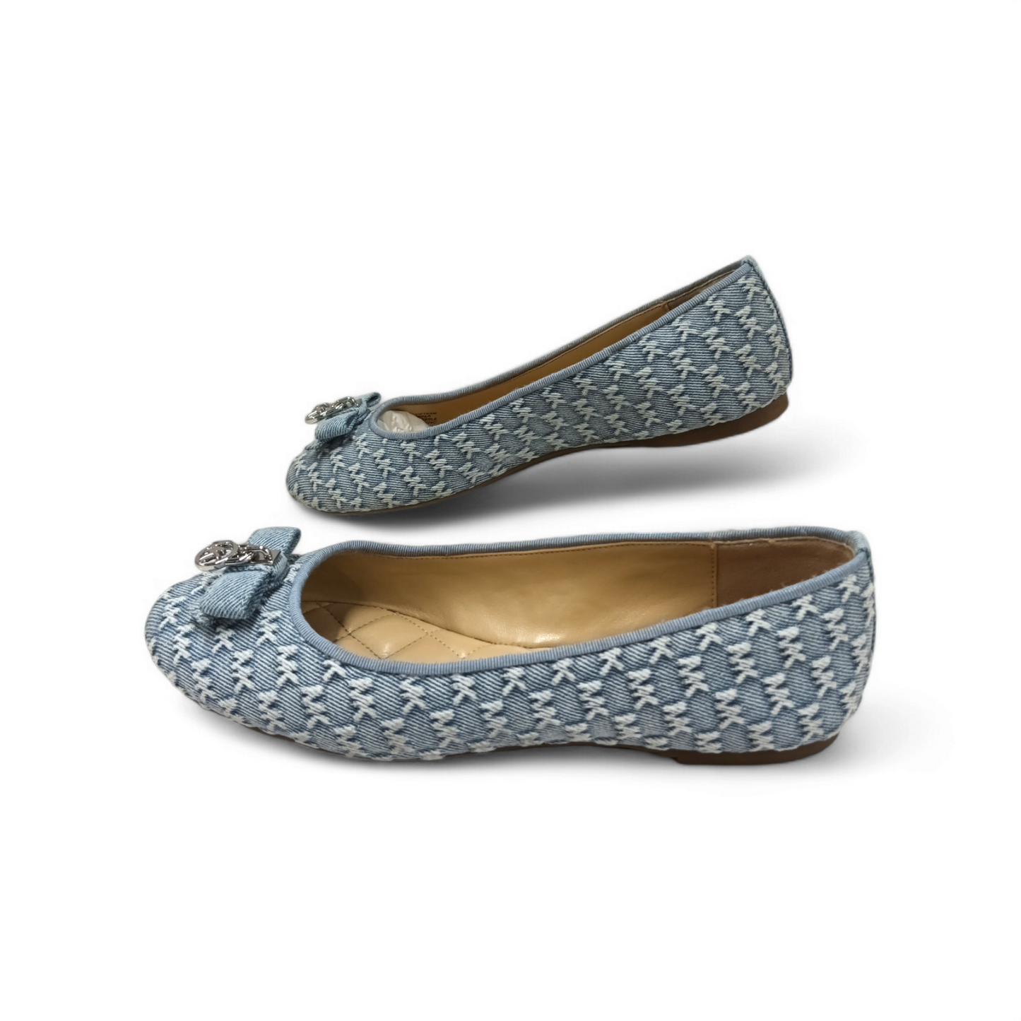 MICHAEL KORS FLAT Shoes Size 5M Lady's Blue Rank B *Stain* 49T4HNFP2D Rank B