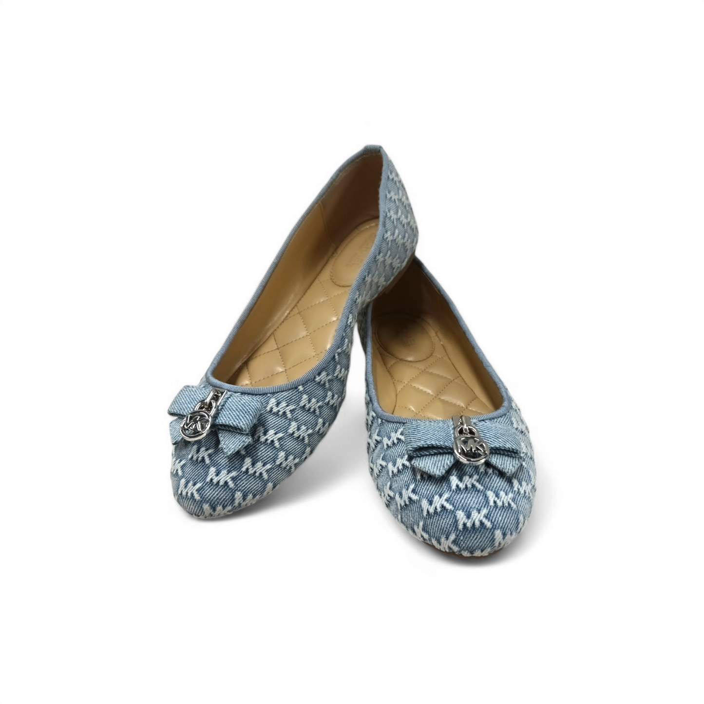 MICHAEL KORS FLAT Shoes Size 5M Lady's Blue Rank B *Stain* 49T4HNFP2D Rank B