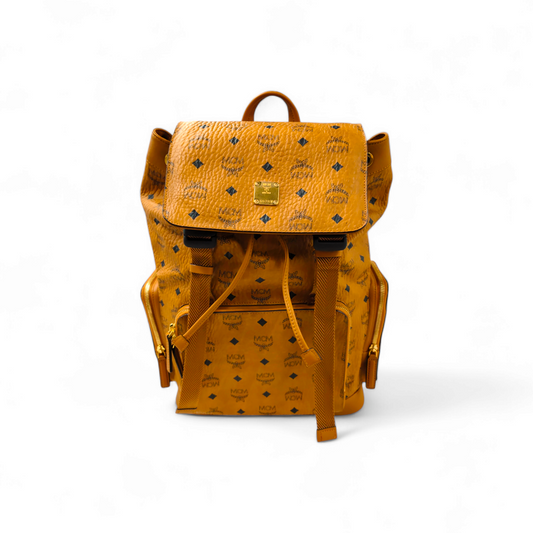 MCM Rucksack MMKASBC04C001 Brown *Damage 6628W Rank B