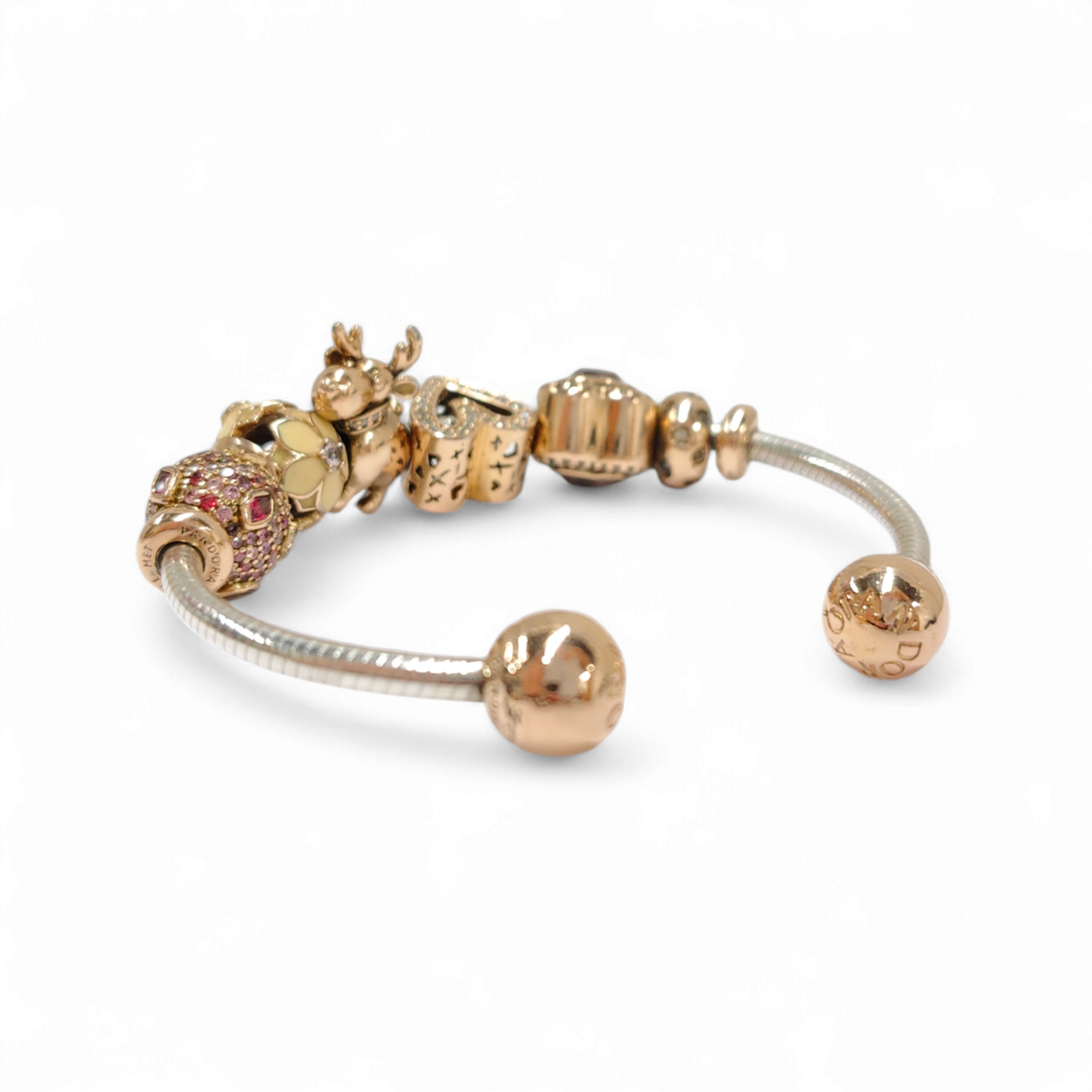 PANDORA CHARM 6 P Rank B *with BOX