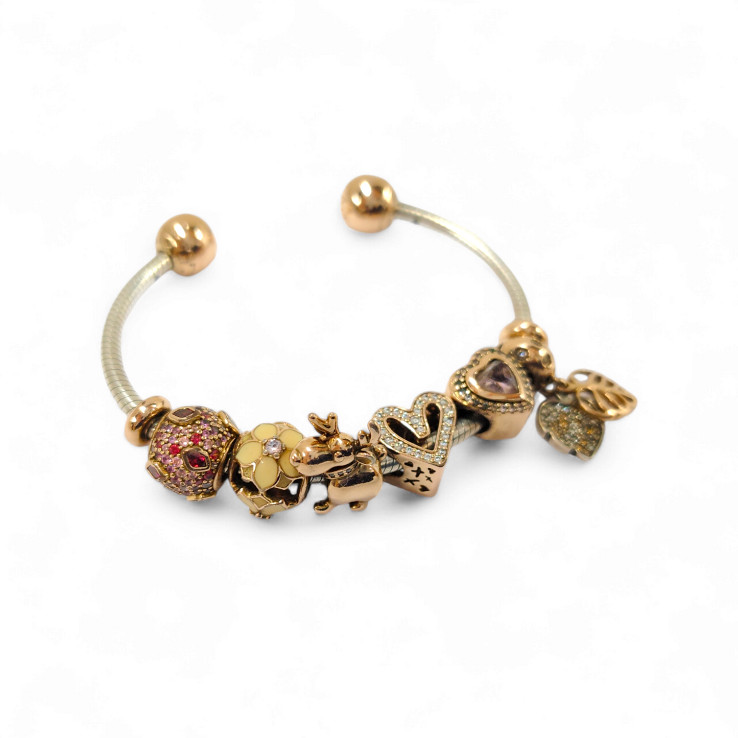 PANDORA CHARM 6 P Rank B *with BOX