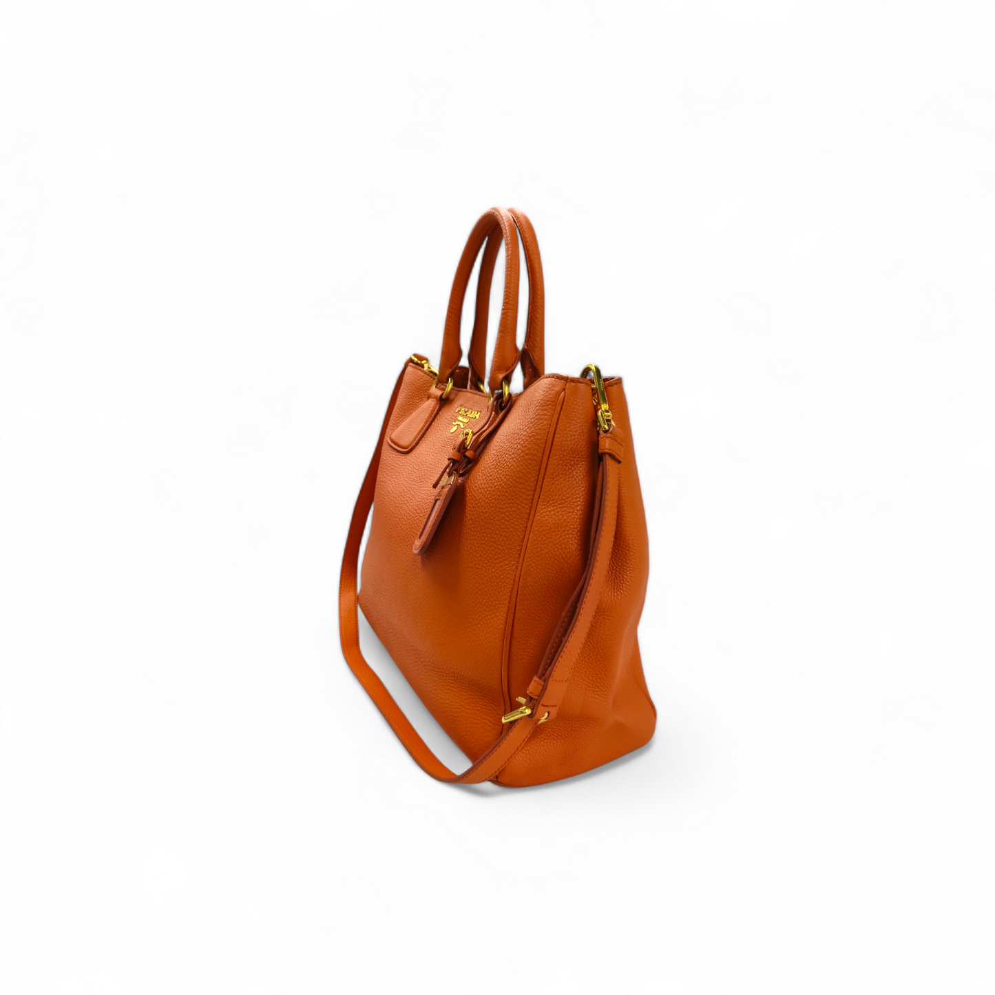 PRADA 2WAY Bag BL2579 165 Orange Rank B