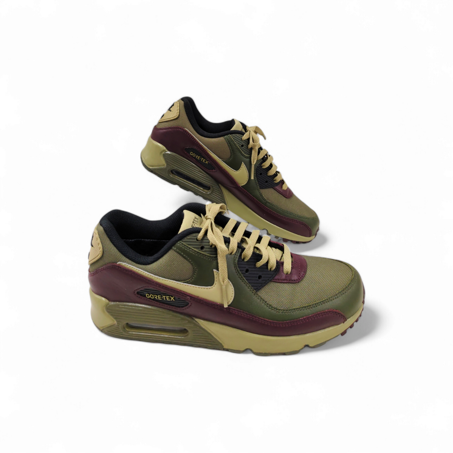 NIKE Sneaker Size 44.5 Mens Green Red Rank B