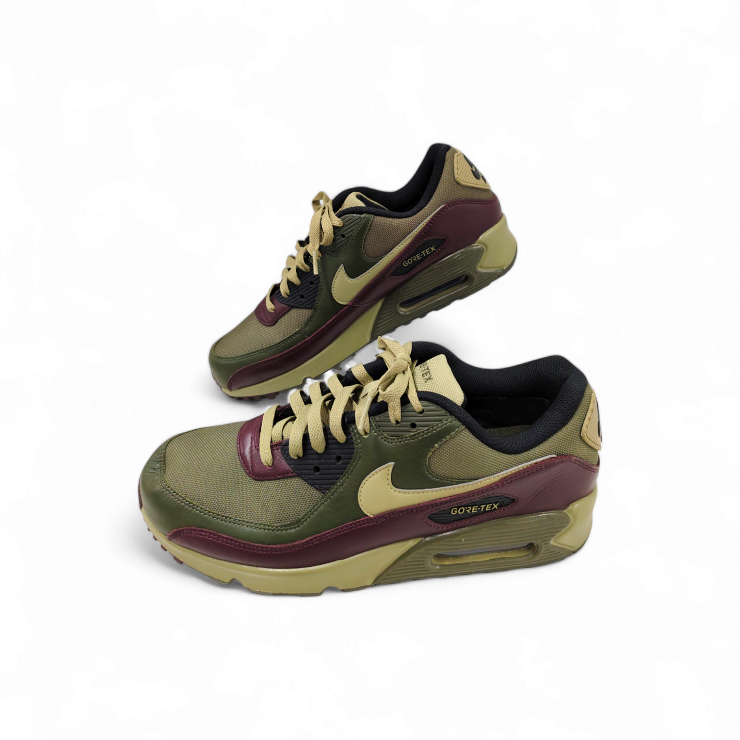 NIKE Sneaker Size 44.5 Mens Green Red Rank B