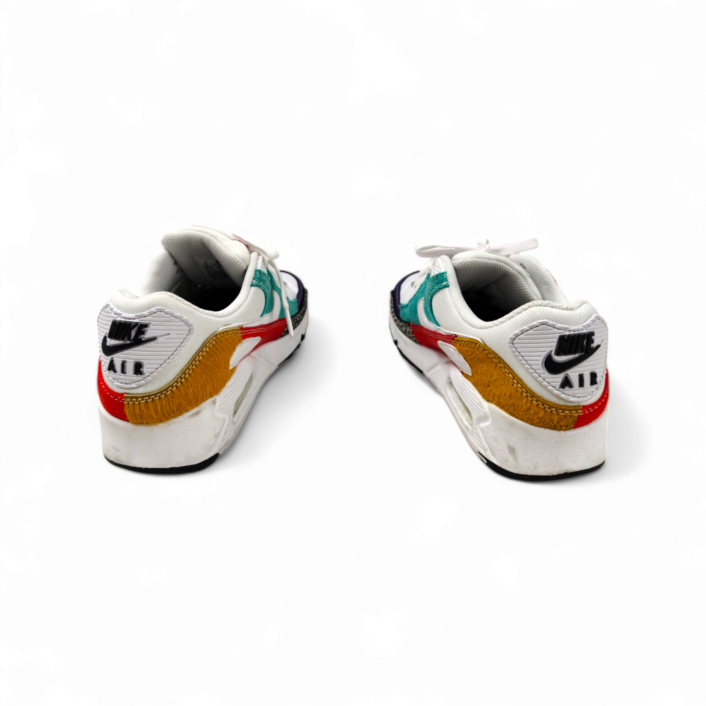 NIKE Sneaker Size 8 US Lady's WHITE-LIGHT CURRY BLACK/CARI CLAIR/BLANC Rank B