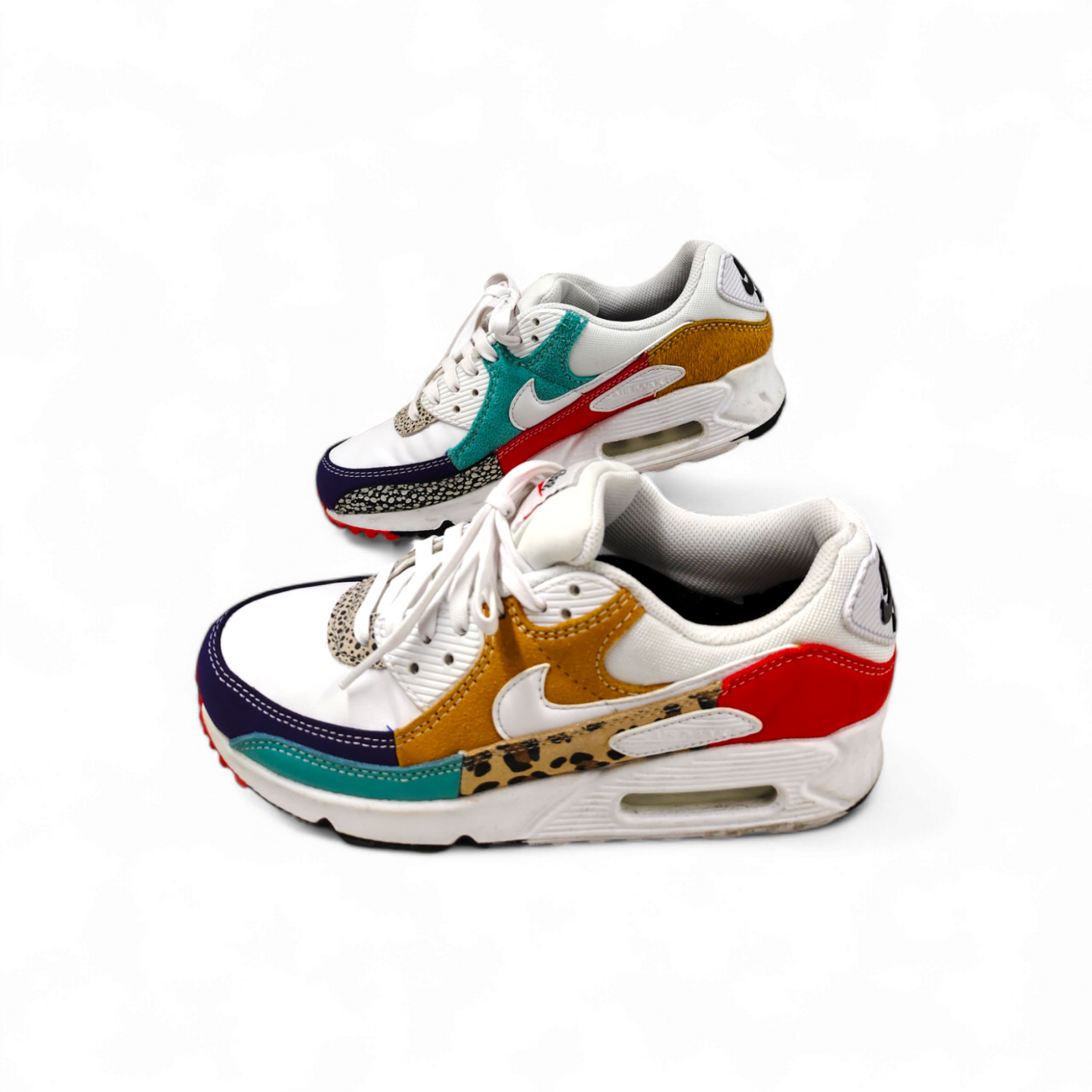 NIKE Sneaker Size 8 US Lady's WHITE-LIGHT CURRY BLACK/CARI CLAIR/BLANC Rank B