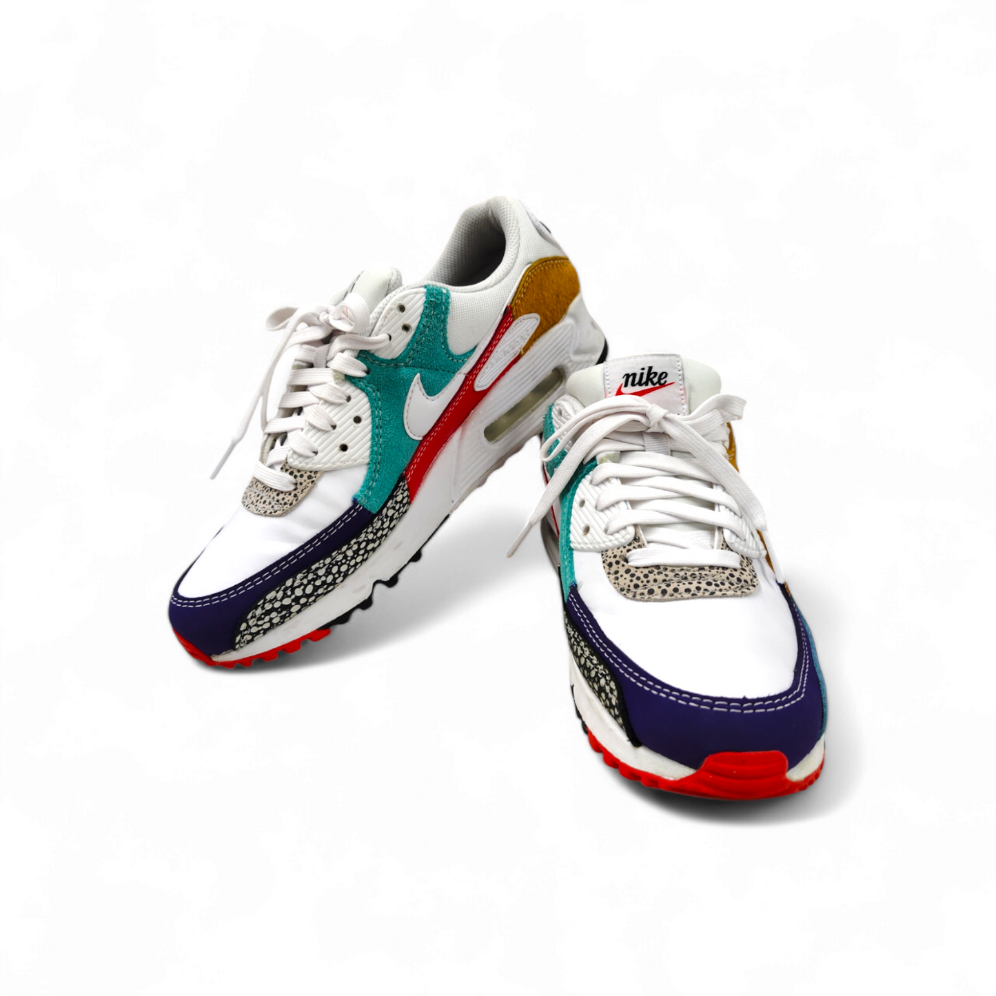 NIKE Sneaker Size 8 US Lady's WHITE-LIGHT CURRY BLACK/CARI CLAIR/BLANC Rank B