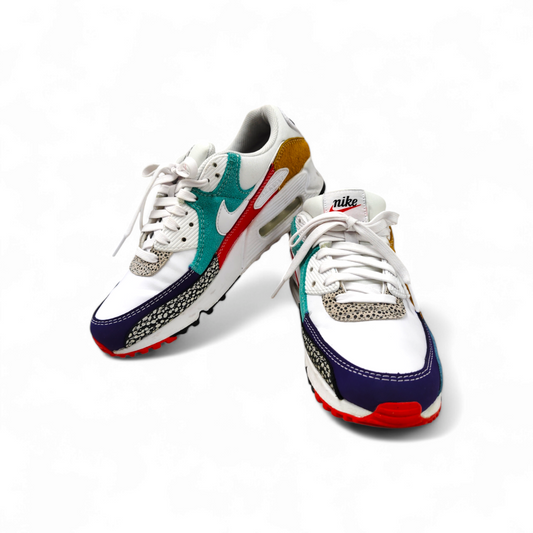 NIKE Sneaker Size 8 US Lady's WHITE-LIGHT CURRY BLACK/CARI CLAIR/BLANC Rank B