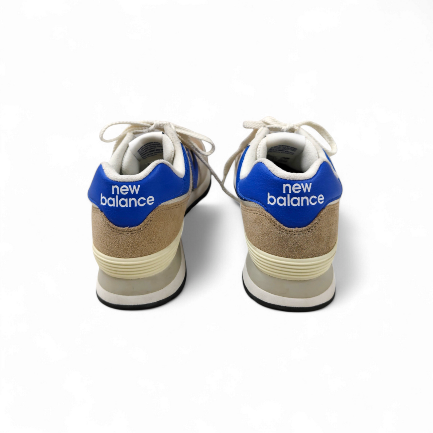 NEW BALANCE Sneaker Size 43 Mens Beige/Blue Rank B