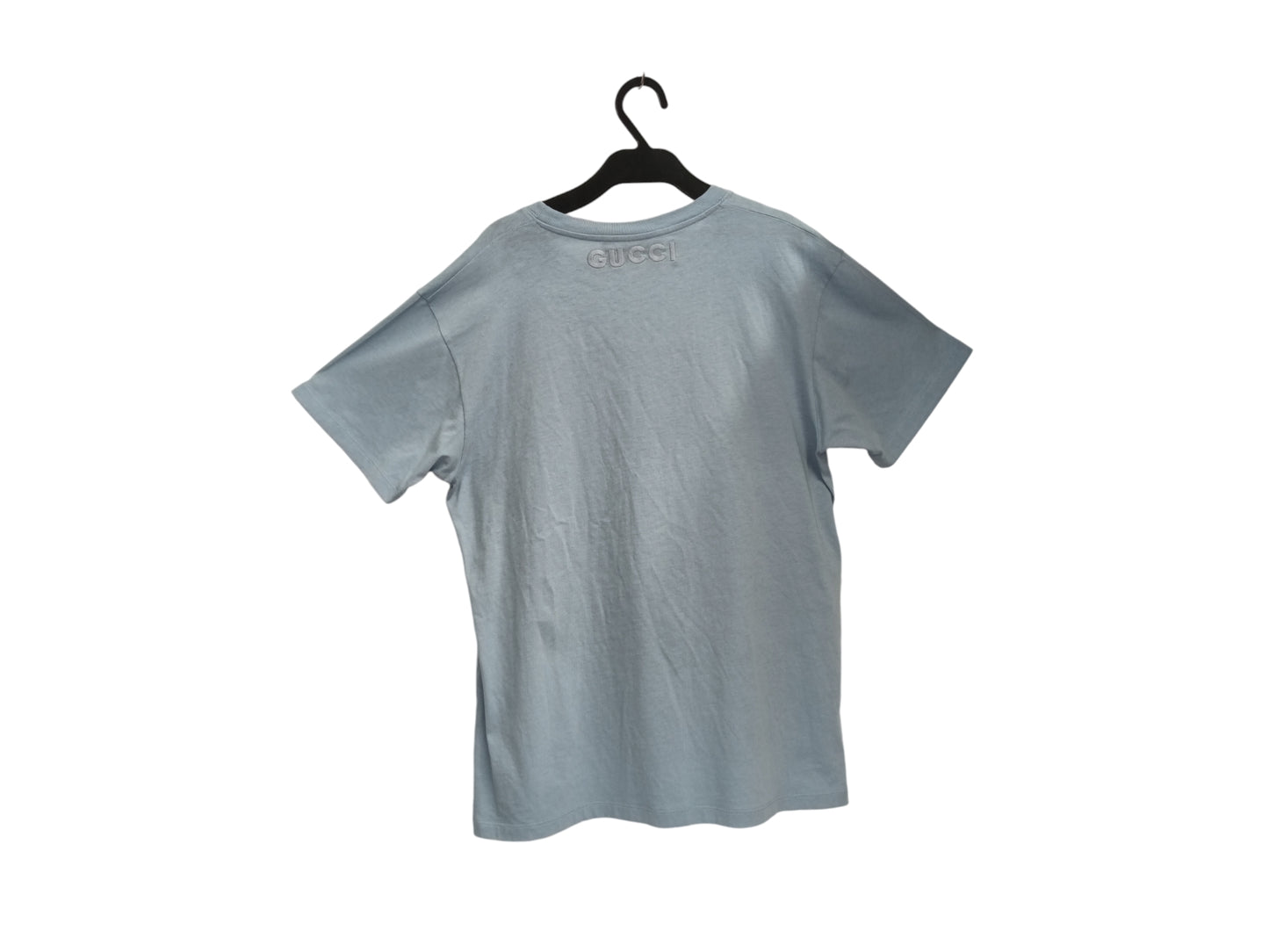 GUCCI T-SHIRT SIZE XS LADY'S SKY BLUE 615044XJDBT