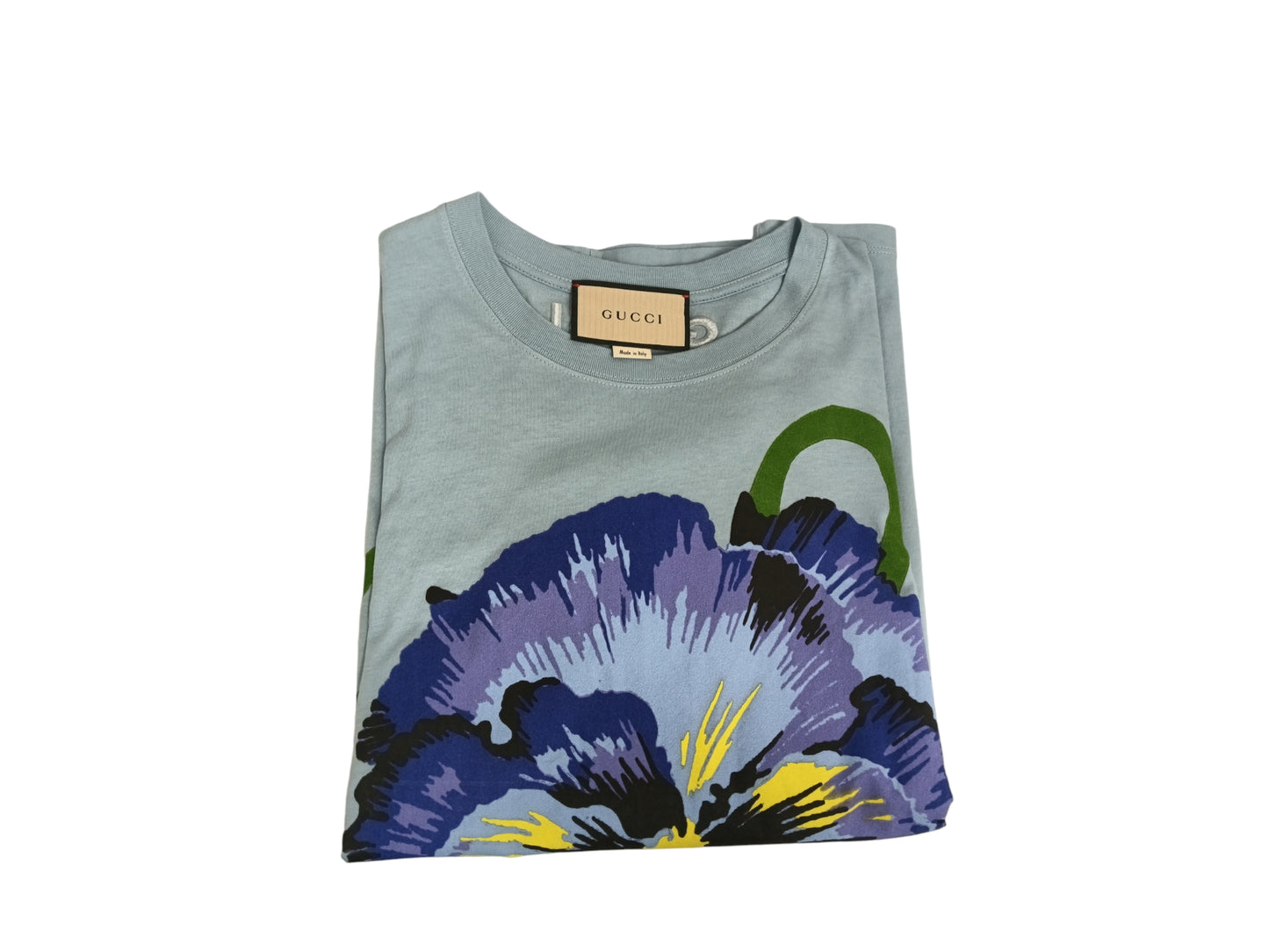 GUCCI T-SHIRT SIZE XS LADY'S SKY BLUE 615044XJDBT