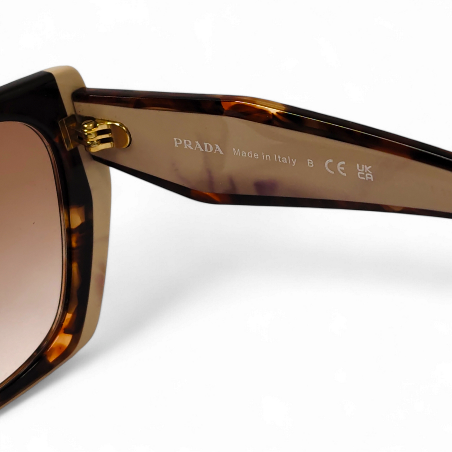PRADA Sunglasses SPR 15W Beige/Brown Rank B