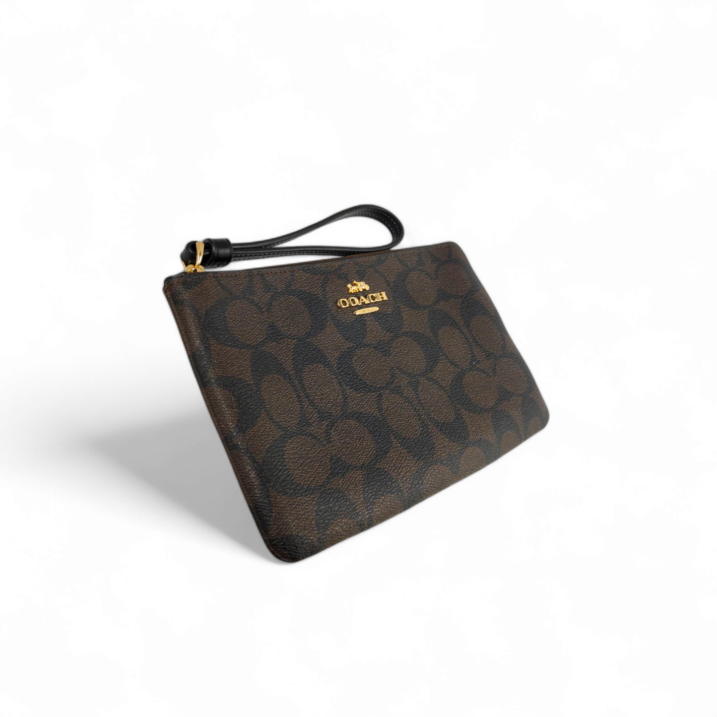 COACH Pouch CS438 Brown Rank A